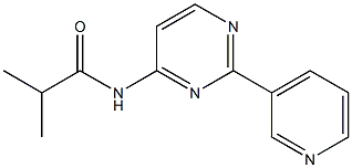 2-methyl-N-[2-(3-pyridinyl)-4-pyrimidinyl]propanamide Struktur