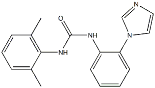 N-(2,6-dimethylphenyl)-N'-[2-(1H-imidazol-1-yl)phenyl]urea Struktur