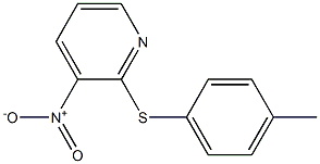 2-[(4-methylphenyl)thio]-3-nitropyridine Struktur