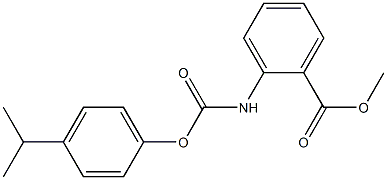 methyl 2-{[(4-isopropylphenoxy)carbonyl]amino}benzenecarboxylate Struktur