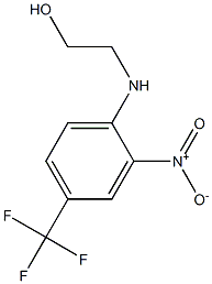 2-[2-nitro-4-(trifluoromethyl)anilino]ethan-1-ol Struktur