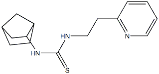 N-bicyclo[2.2.1]hept-2-yl-N'-[2-(2-pyridyl)ethyl]thiourea Struktur