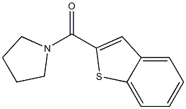 benzo[b]thiophen-2-yl(tetrahydro-1H-pyrrol-1-yl)methanone Struktur