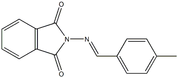 2-[(4-methylbenzylidene)amino]isoindoline-1,3-dione Struktur