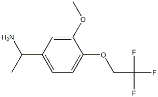 1-[3-methoxy-4-(2,2,2-trifluoroethoxy)phenyl]ethanamine Struktur