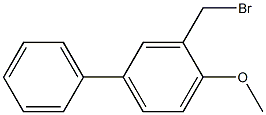 (2-methoxy(5-phenyl)phenyl)methylbromide Struktur