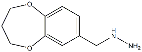 1-((3,4-dihydro-2H-benzo[b][1,4]dioxepin-7-yl)methyl)hydrazine Struktur