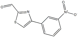 4-(3-NITROPHENYL)-1,3-THIAZOLE-2-CARBALDEHYDE Struktur