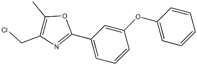 4-CHLOROMETHYL-5-METHYL-2-(3-PHENOXY-PHENYL)-OXAZOLE Struktur