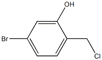 5-bromo-2-(chloromethyl)phenol Struktur