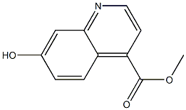 7-Hydroxy-quinoline-4-carboxylic acid methyl ester Struktur