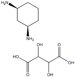 cis-cyclohexane-1,3-diamine tartrate salt Struktur