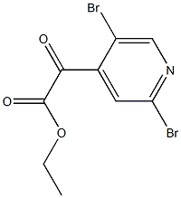 ethyl 2-(2,5-dibromopyridin-4-yl)-2-oxoacetate Struktur