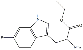 ethyl 2-amino-3-(6-fluoro-1H-indol-3-yl)propanoate Struktur