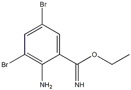 ethyl 2-amino-3,5-dibromobenzimidate Struktur