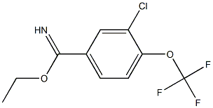 ethyl 3-chloro-4-(trifluoromethoxy)benzoimidate Struktur