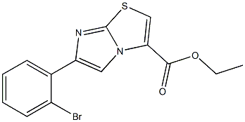 ETHYL 6-(2-BROMOPHENYL)IMIDAZO[2,1-B][1,3]THIAZOLE-3-CARBOXYLATE Struktur