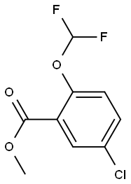 methyl 5-chloro-2-(difluoromethoxy)benzoate Struktur