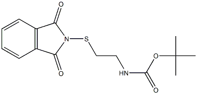 tert-butyl 2-(1,3-dioxoisoindolin-2-ylthio)ethylcarbamate Struktur