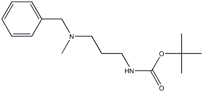 tert-butyl 3-(N-benzyl-N-methylamino)propylcarbamate Struktur