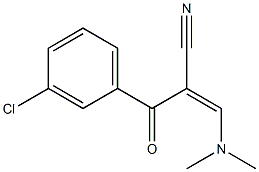 3-(Dimethylamino)-2-(3-chlorobenzoyl)acrylonitrile Struktur