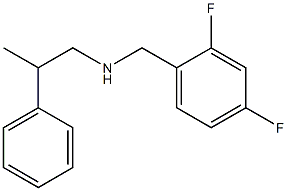 [(2,4-difluorophenyl)methyl](2-phenylpropyl)amine Struktur