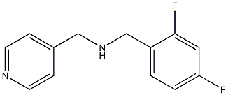 [(2,4-difluorophenyl)methyl](pyridin-4-ylmethyl)amine Struktur