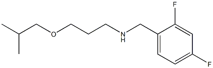 [(2,4-difluorophenyl)methyl][3-(2-methylpropoxy)propyl]amine Struktur