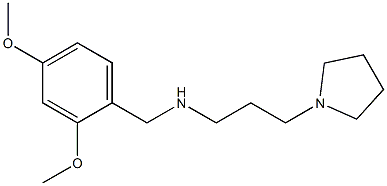 [(2,4-dimethoxyphenyl)methyl][3-(pyrrolidin-1-yl)propyl]amine Struktur