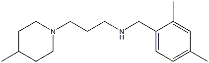 [(2,4-dimethylphenyl)methyl][3-(4-methylpiperidin-1-yl)propyl]amine Struktur