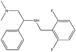 [(2,6-difluorophenyl)methyl][2-(dimethylamino)-1-phenylethyl]amine Struktur