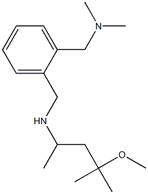 [(2-{[(4-methoxy-4-methylpentan-2-yl)amino]methyl}phenyl)methyl]dimethylamine Struktur