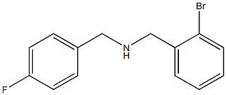 [(2-bromophenyl)methyl][(4-fluorophenyl)methyl]amine Struktur