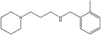 [(2-methylphenyl)methyl][3-(piperidin-1-yl)propyl]amine Struktur