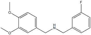 [(3,4-dimethoxyphenyl)methyl][(3-fluorophenyl)methyl]amine Struktur