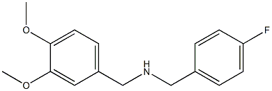 [(3,4-dimethoxyphenyl)methyl][(4-fluorophenyl)methyl]amine Struktur