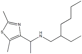 [1-(2,5-dimethyl-1,3-thiazol-4-yl)ethyl](2-ethylhexyl)amine Struktur