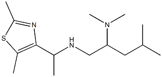 [1-(2,5-dimethyl-1,3-thiazol-4-yl)ethyl][2-(dimethylamino)-4-methylpentyl]amine Struktur