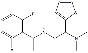 [1-(2,6-difluorophenyl)ethyl][2-(dimethylamino)-2-(thiophen-2-yl)ethyl]amine Struktur