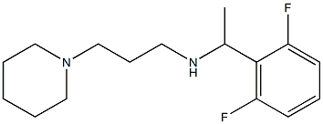 [1-(2,6-difluorophenyl)ethyl][3-(piperidin-1-yl)propyl]amine Struktur