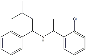 [1-(2-chlorophenyl)ethyl](3-methyl-1-phenylbutyl)amine Struktur