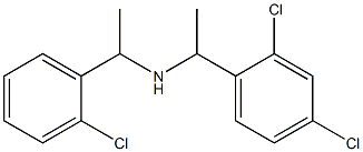 [1-(2-chlorophenyl)ethyl][1-(2,4-dichlorophenyl)ethyl]amine Struktur