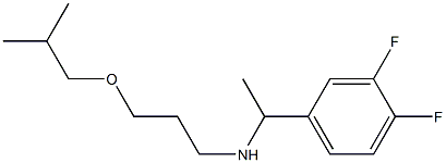 [1-(3,4-difluorophenyl)ethyl][3-(2-methylpropoxy)propyl]amine Struktur