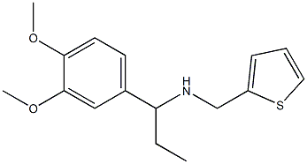 [1-(3,4-dimethoxyphenyl)propyl](thiophen-2-ylmethyl)amine Struktur