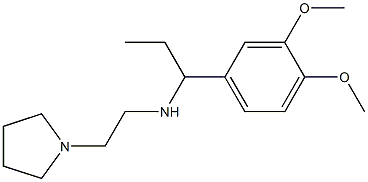 [1-(3,4-dimethoxyphenyl)propyl][2-(pyrrolidin-1-yl)ethyl]amine Struktur