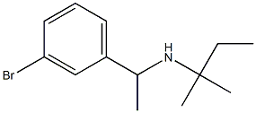 [1-(3-bromophenyl)ethyl](2-methylbutan-2-yl)amine Struktur