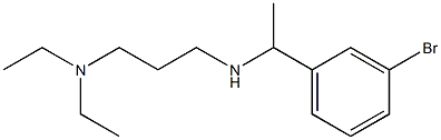 [1-(3-bromophenyl)ethyl][3-(diethylamino)propyl]amine Struktur