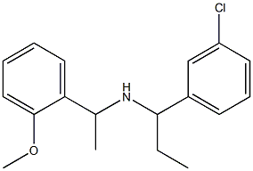 [1-(3-chlorophenyl)propyl][1-(2-methoxyphenyl)ethyl]amine Struktur