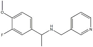 [1-(3-fluoro-4-methoxyphenyl)ethyl](pyridin-3-ylmethyl)amine Struktur