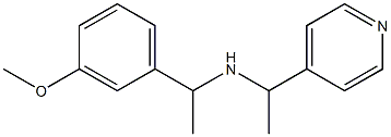 [1-(3-methoxyphenyl)ethyl][1-(pyridin-4-yl)ethyl]amine Struktur